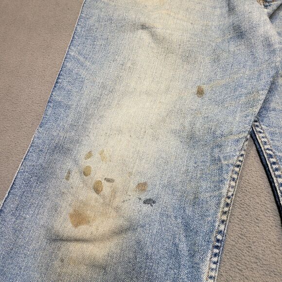 Vintage Levis Strauss Signature Jeans Mens 39x31 Silver Tab Relaxed Fit Thrashed - Picture 6 of 14